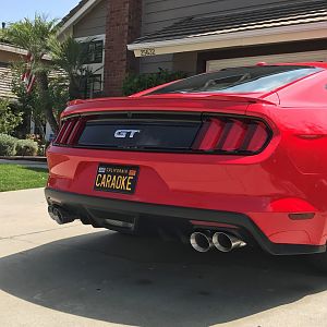 Rear valance+Exhaust installed