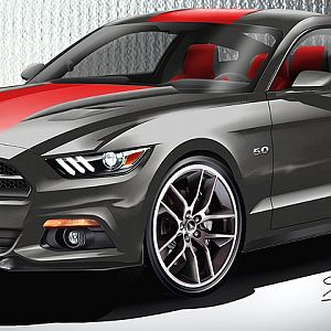 2015 ford mustang gt magnetic redFB