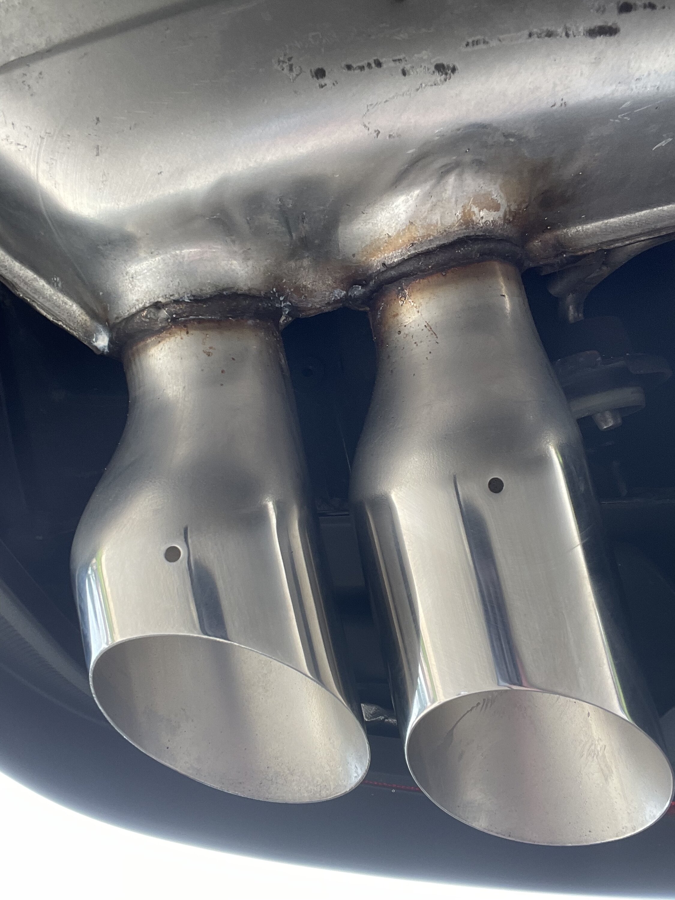 Quad exhaust polishing  2015+ S550 Mustang Forum (GT, EcoBoost, GT350,  GT500, Bullitt, Mach 1) 