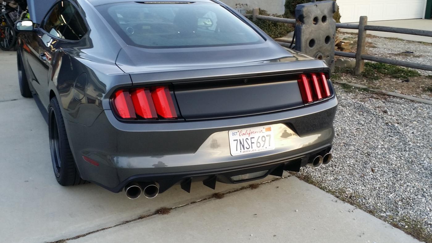 Base bumper rear diffuser fin upgrade.. 2015+ S550 Mustang Forum (GT