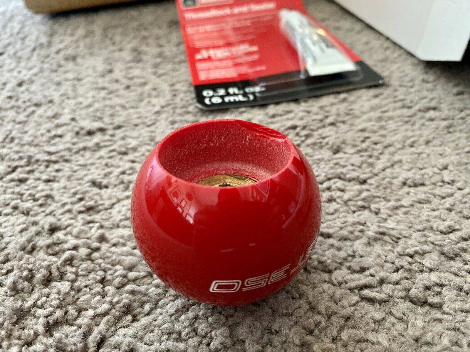 SSCO 150g Weighted Shift Knob – Candy Red Sphere 5/6 Speed For Mustang S550 & RS/ST (Candy Red, 150g)