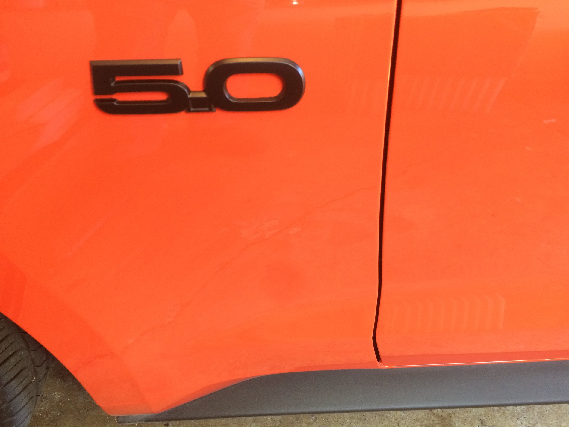 New For 2015-2021 Ford Mustang 7/" Matte Black GT Fender Trunk Lid Emblem Badge