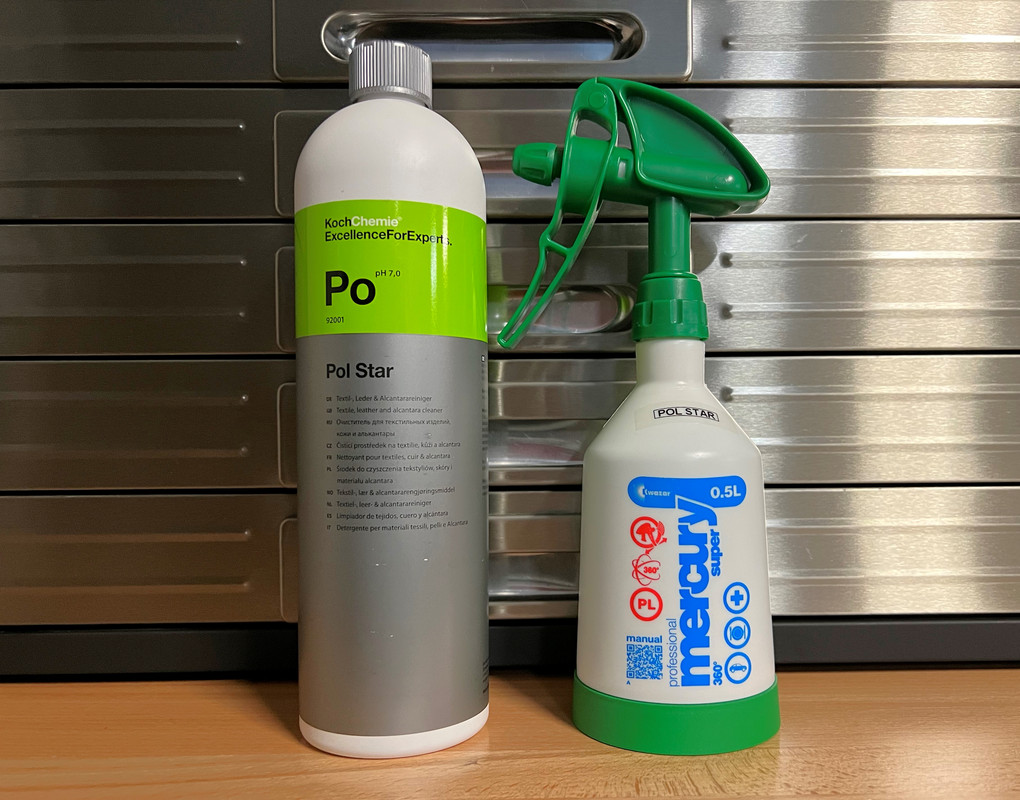 KOCHCHEMIE Koch-Chemie - Pol Star - Textile, Leather & Alcantara Cleaner;  Natural Cleaner, Protection Formula; No Water Marks (1 Liter)