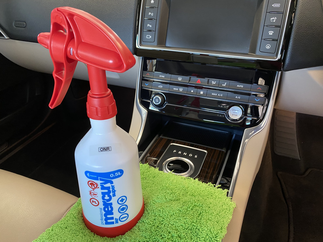 Can I clean my interior with just damp microfibers?
