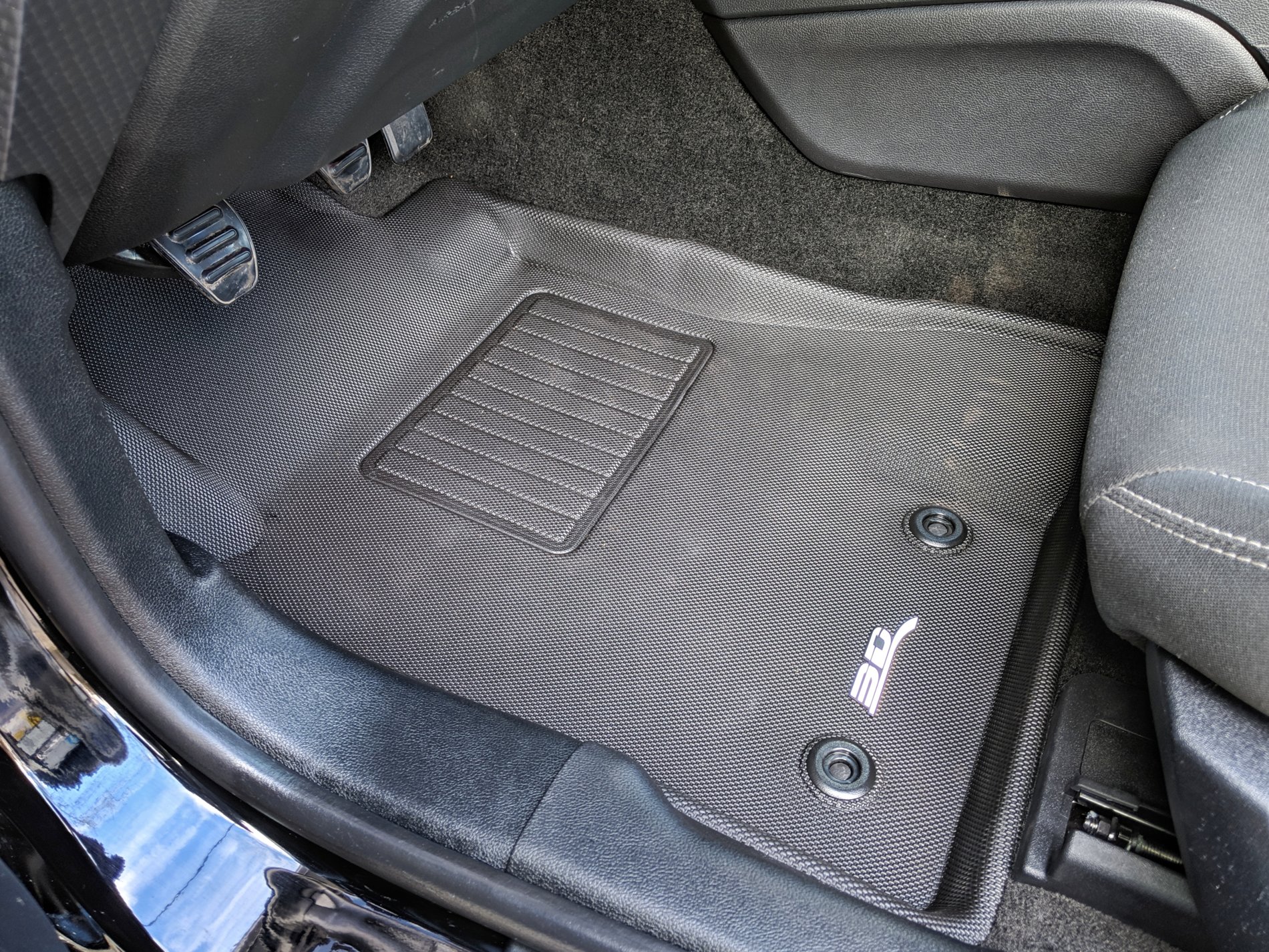 Kucok Car Floor Mat Fit for Ford Mustang,Custom Fit TPV 3D Floor Liners Fit for Ford Mustang 2015-2020,TPE Car Floor Carpet 1st & 2nd Row for SUV Full Set 