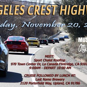 SoCal Meet & Cruise #15: Angeles Crest Highway - November 20, 2016