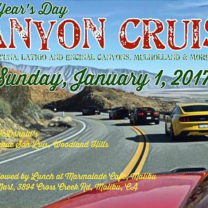 SoCal New Year's Day Canyon Cruise