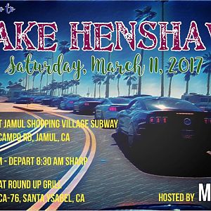 SoCal Cruise: Ocotillo to Lake Henshaw - March 11, 2017