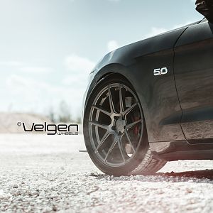 2015 Mustang GT Magnetic Grey on Velgen Wheels
VMB5s Matte Gunmetal 
20x9 & 20x10.5

http://velgenwheels.com