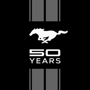 ford mustang 50th logo