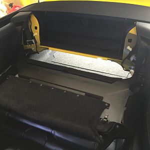 Seat back folded on top of cushion