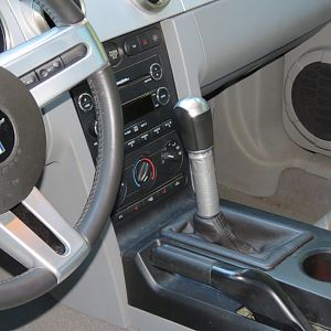 Shift lever extension (metal bits covered)
