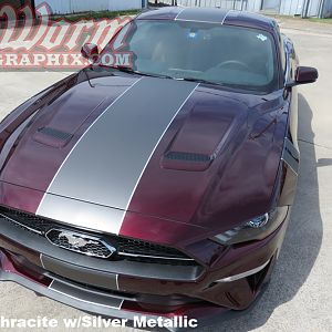 2018 Mustang dark red anthracite silver center full length
https://www.bigwormgraphix.com/2018-mustang-center-full-length-stripe.html