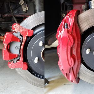 G2 Caliper kit - ruby red
Rotor Hats painted