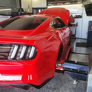 Mustang On Dyno