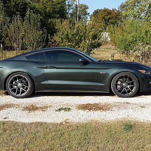 Guard Mustang GT Premium:
Auto, Ford Racing Springs, Velgen VMB5 Wheels, Nitto NT05 Tires, Ford Racing Touring Axleback Exhaust, Airaid CAI