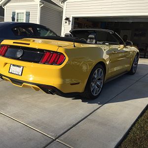 2015 Mustang rear 3/4