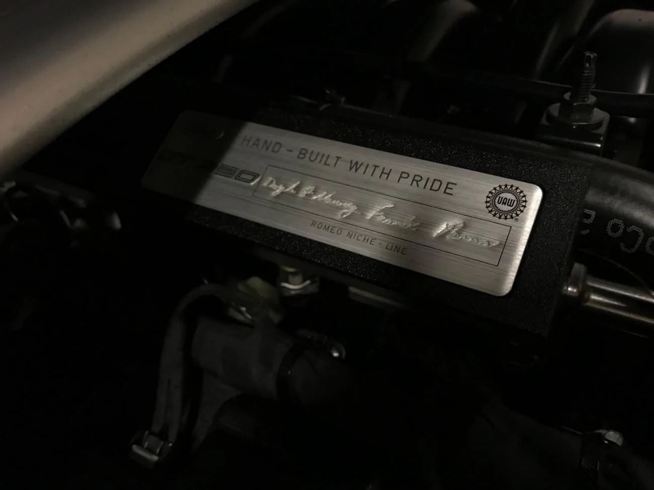 Engine plack
