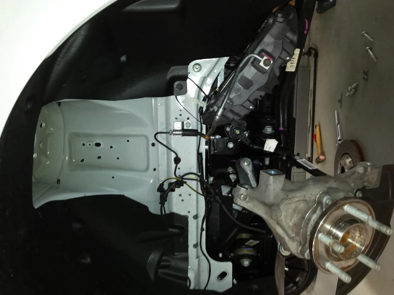 strut removed