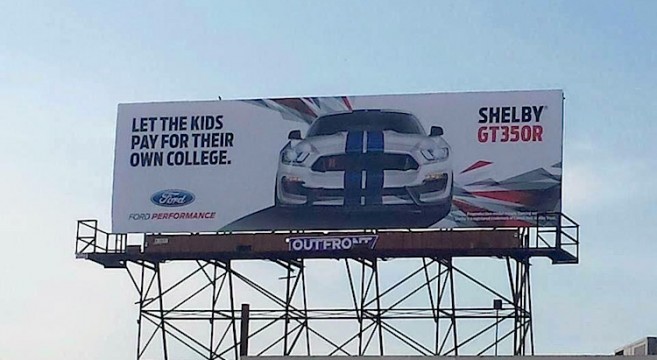 Shelby GT350R Mustang Billboard | 2015+ Mustang Forum News ...
