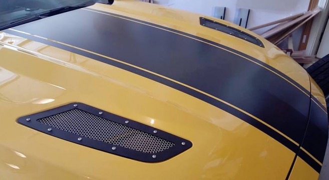 Scott Drake Heat Extractor Hood Inserts | 2015+ Mustang ...