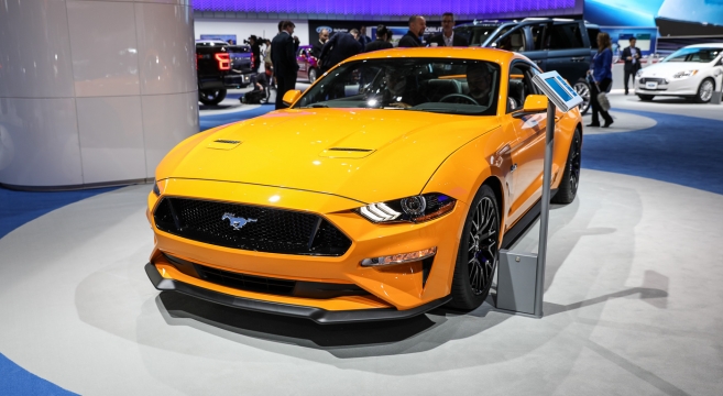 Orange Fury 2018 Mustang GT at the 2017 NYIAS | 2015 ...