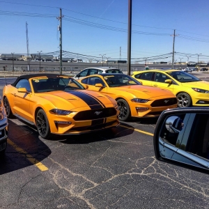Orange Fury 2018 Mustang