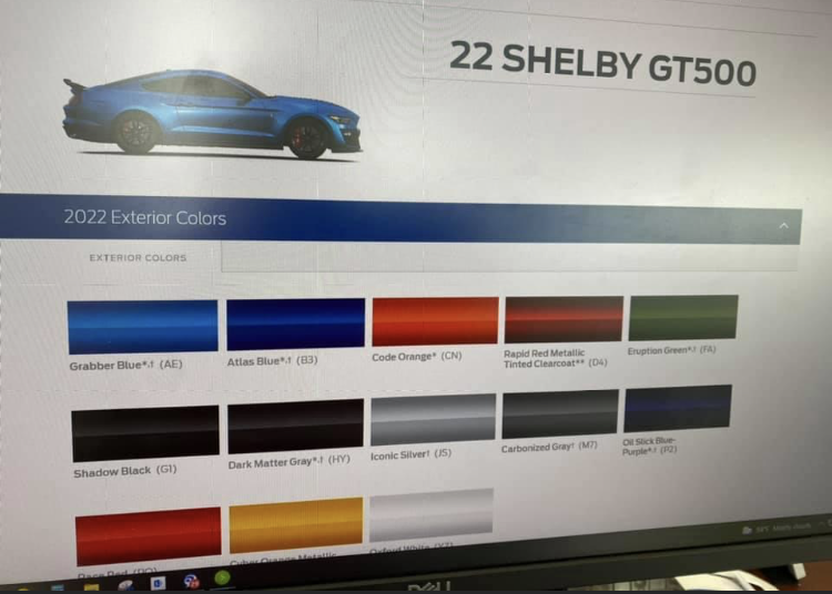 Official colors for 2022 GT500 released! Grabber Blue is back! 2015