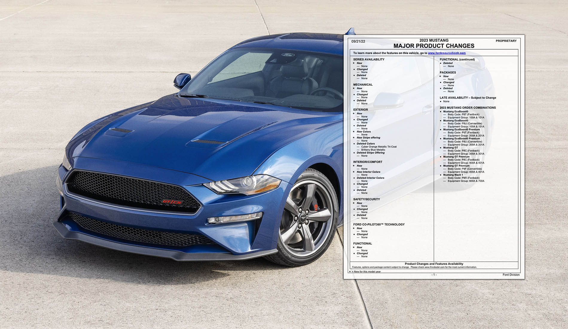 2023 Mustang Order Guide released [updated with PDF] - U.S.